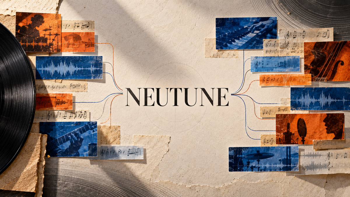 Neutune Builds Component-Level Tracking for AI Music Rights — original editorial illustration